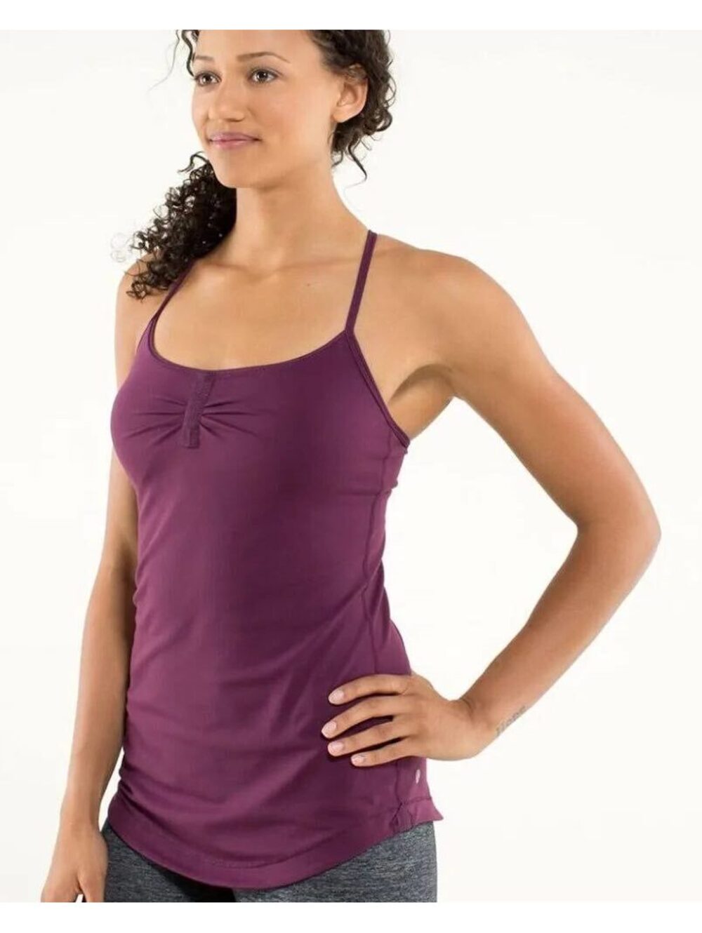 Lululemon Balletcore Clean Girl Crisscross Strap Yoga Tank Top Purple Size 4